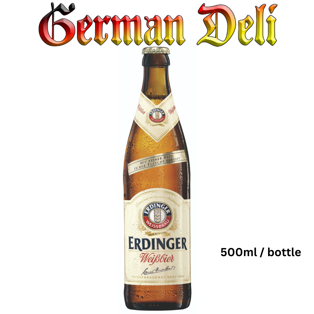 Erdinger Wheat Beer - 500 ml btl - 20 per case / Weissbier