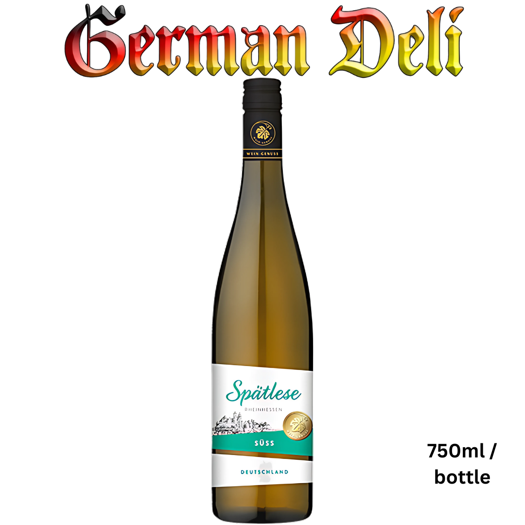 Wein Genuss late harvest sweet/ Spaetlese Rheinhessen 0.75 Liter Btl/Flasche
