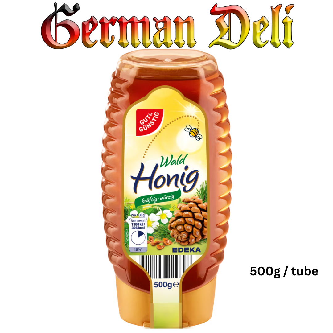 G+G Forest Honey - 500g / Wald Honig Kräftig- Wurzig tube