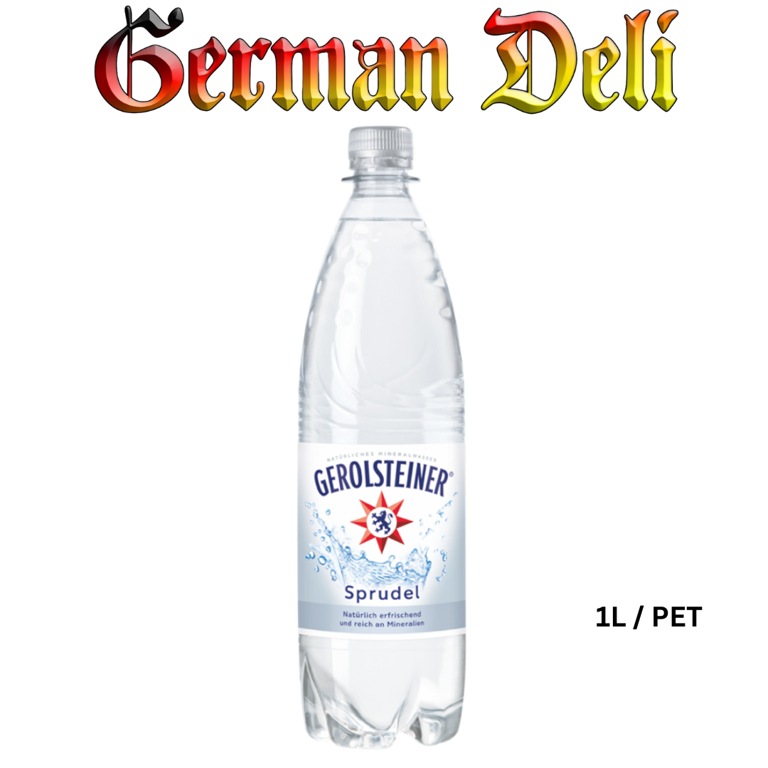 Gerolsteiner - Natural Sparkling Mineral water - 1 L / Sprudel