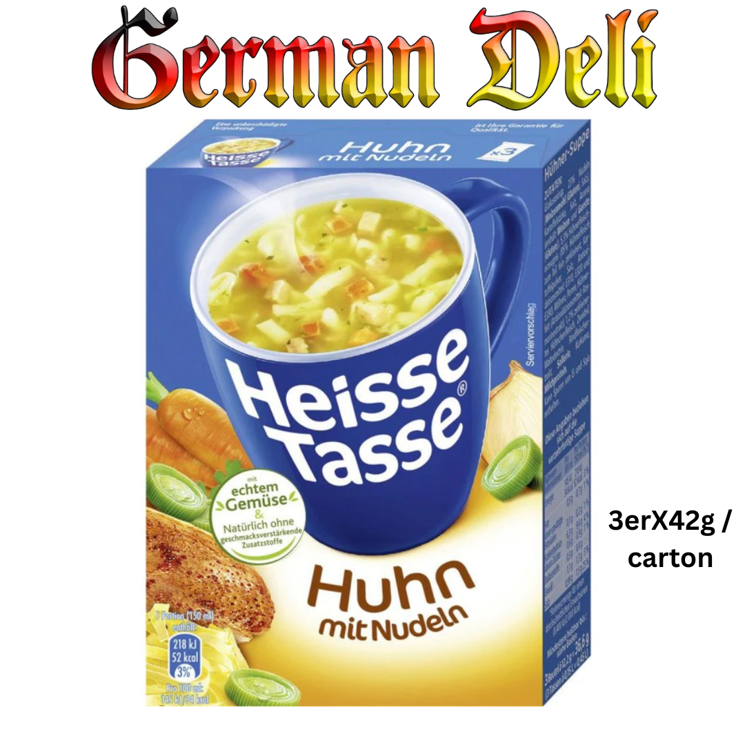 Heisse Tasse - Chicken Soup - 3erx42g/ Huhn mit Nudeln