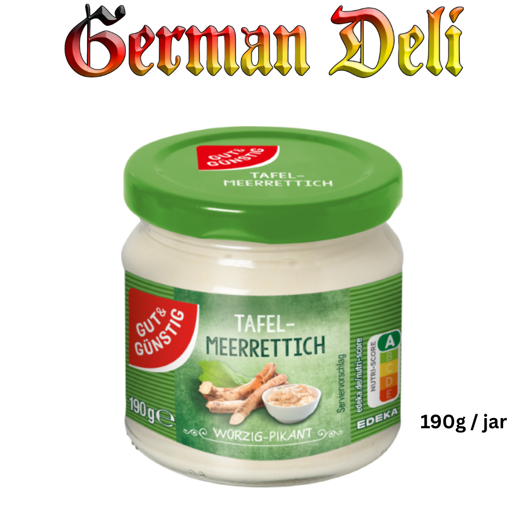 G+G Tafel Meerrettich / Tafelmeerrettich 190g
