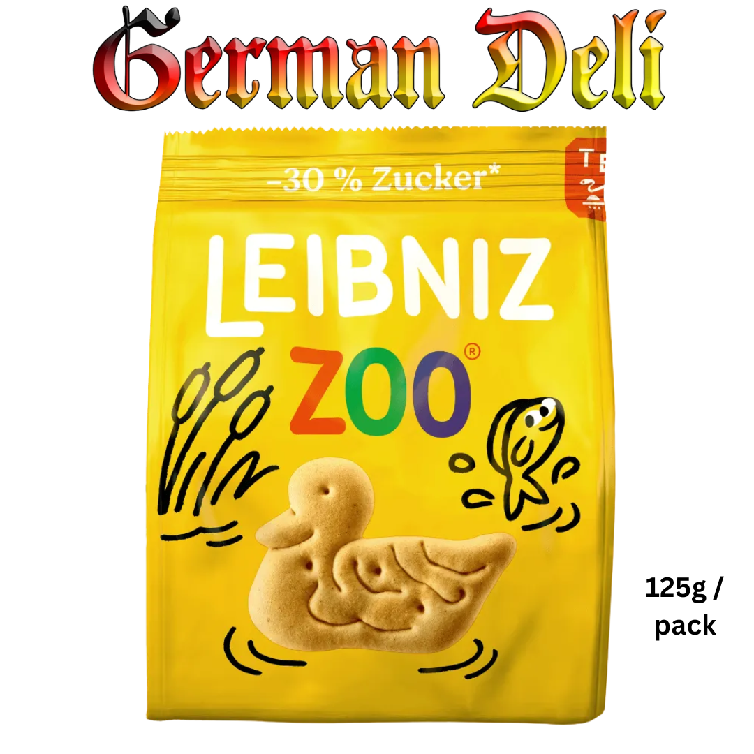 Bahlsen Leibniz zoo Weing zucker / Butter biscuits zoo low sugar 125g