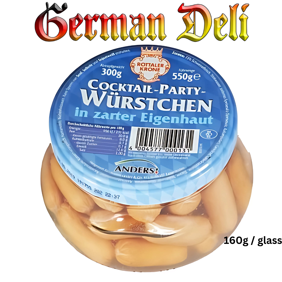 Rottaler Krone - Cocktail Mini Sausages - 550g glass / Cocktail-Würstchen