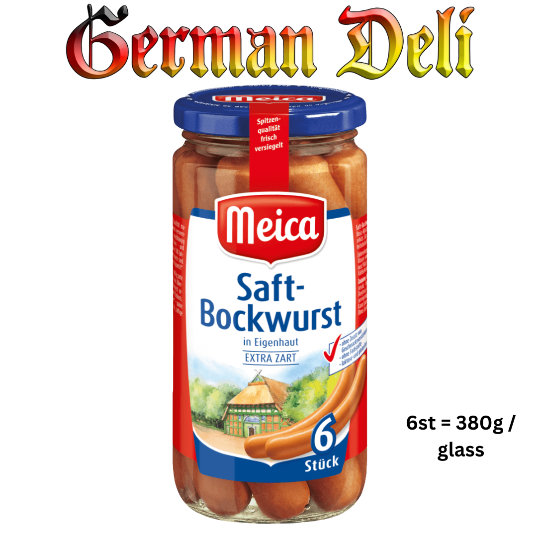 Meica - Juicy Sausages 6st 380g / Saft-Bockwurst