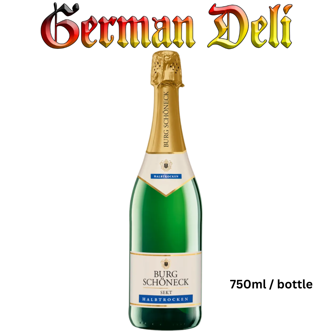 Burg Schöneck Sekt Halbtrocken /Sparkling Champagne Semi Dry 750ml