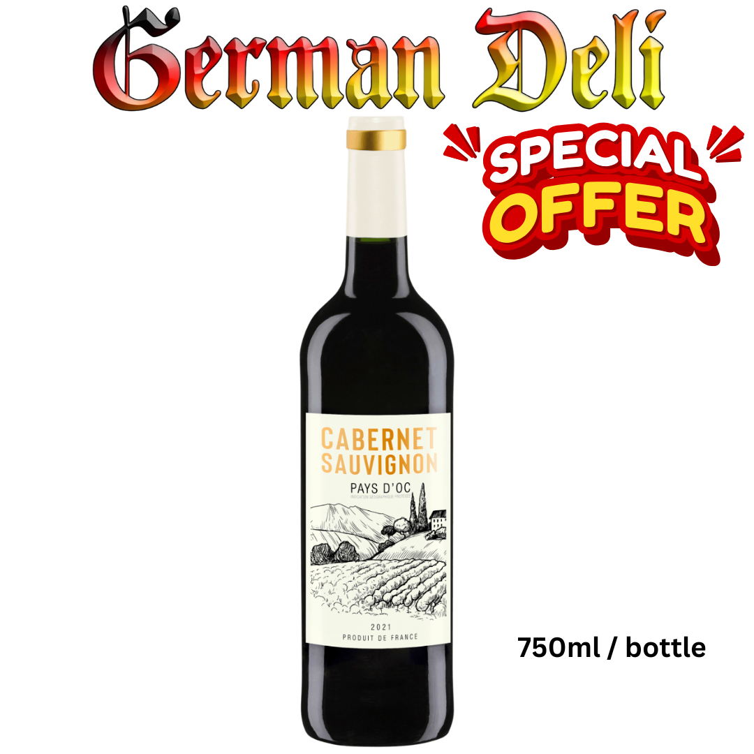 PAYS D'OC Cabernet Sauvignon Rotwein Trocken 2021 France 13% alc vol 750ml Red wine dry