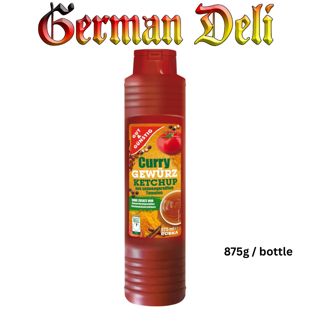 G+G - Catsup Curry spiced - 875 g btl / Curry-Gewürzketchup