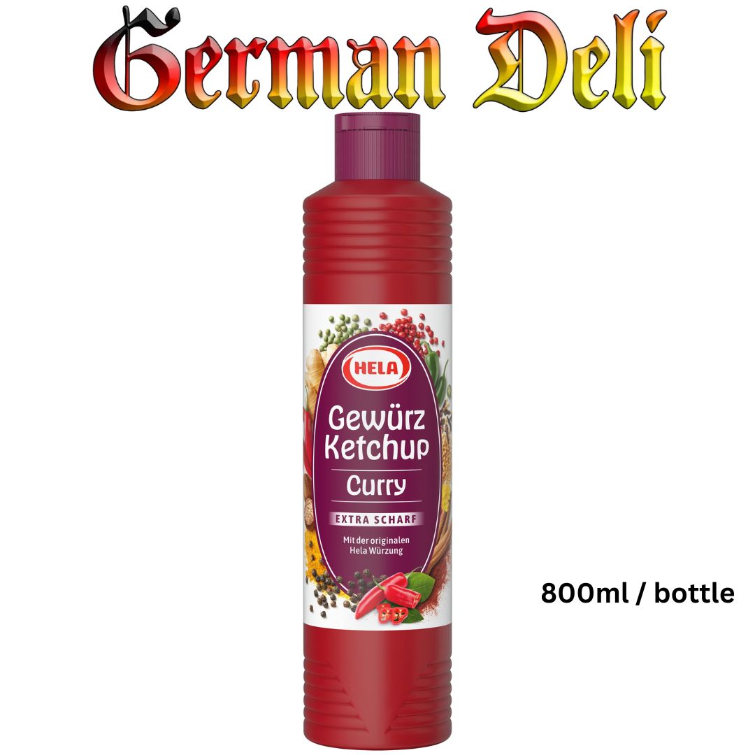 Hela - Curry Ketchup Extra Hot - 800 ml btl / Curry Ketchup extra scharf