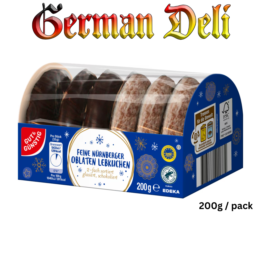 GUT & GÜNSTIG - OBLATEN LEBKUCHEN 2 FACH SORTIERT 200G PCK