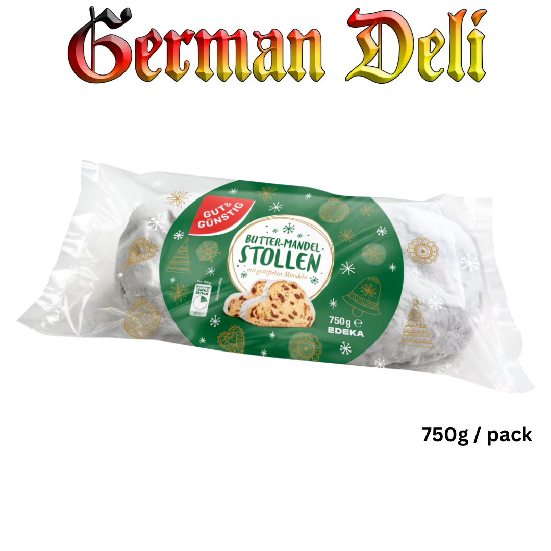 GÜT & GUNSTIG - BUTTER MANDEL STOLLEN 750G