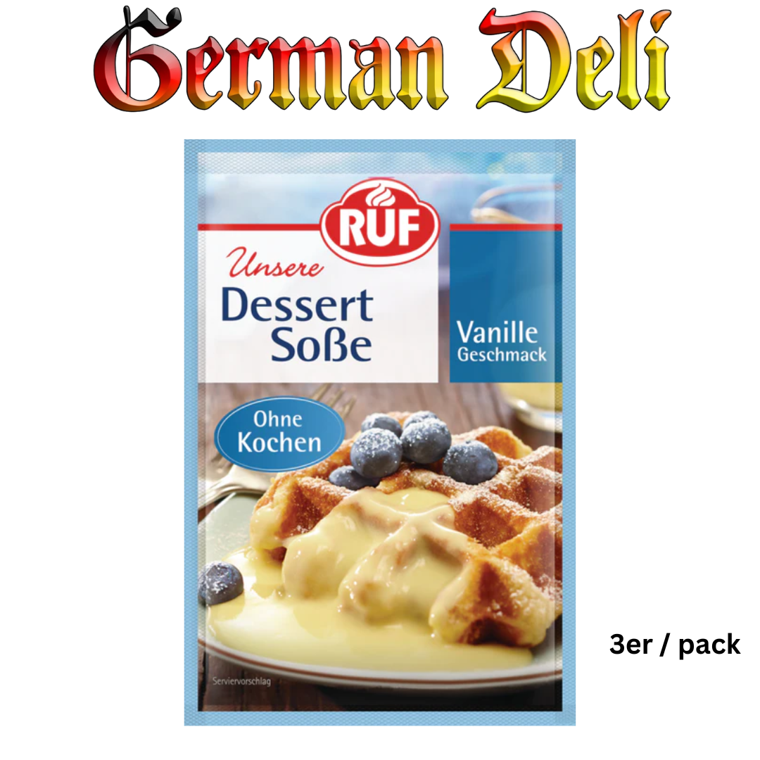 Ruf - Vanille Sauce, No cooking - 3er bag / Vanilleße, ohne kochen