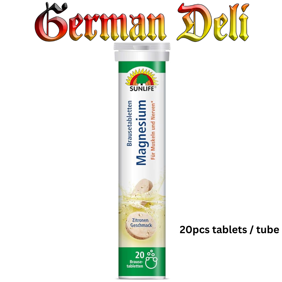 Sunlife - Magnesium Sparkling Tablets - 20 pcs tube / Magnesium Brausetabletten