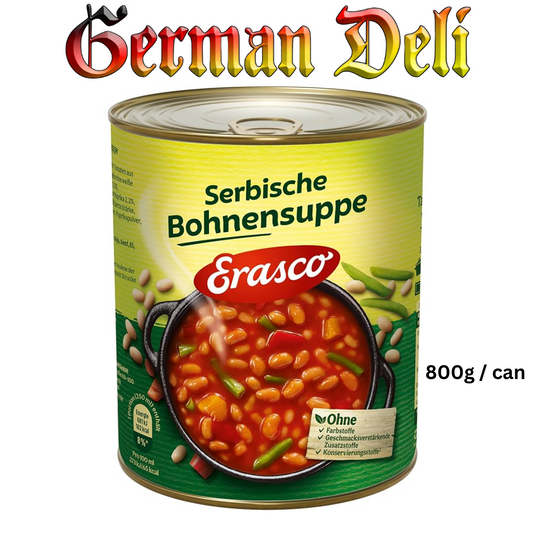 Erasco - Serbian Bean Soup 800g can / Serbische Bohnensuppe