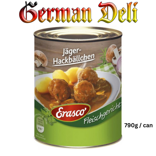Erasco - Meatballs in Hunter Sauce 790g can / Fleischklöße mit Jägersoße