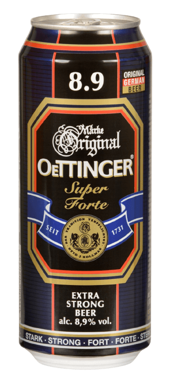 Oettinger - Super Forte Strong Beer - 500 ml can - 24 per case / Stärkbier