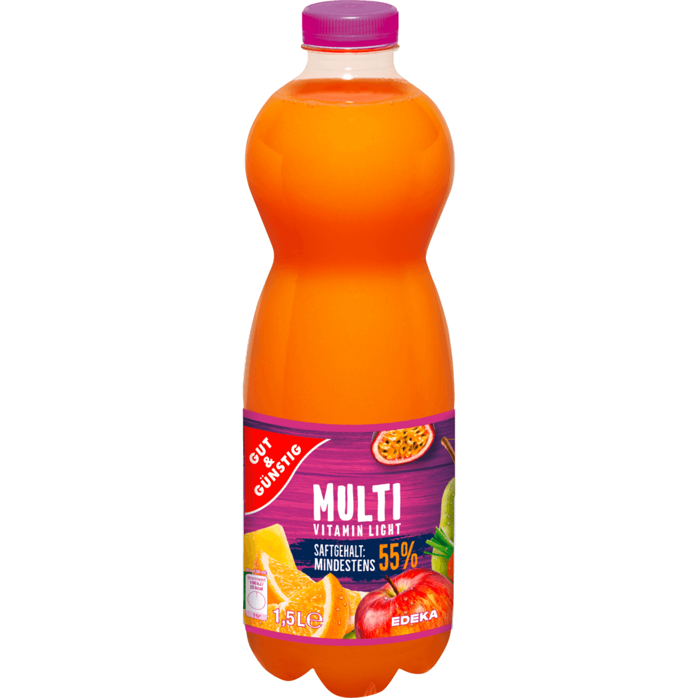 G+G - Multivitamin Juice Low Calorie - 1500 ml btl / Multivitaminsaft kalorienarm