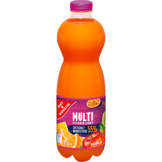 G+G - Multivitamin Juice Low Calorie - 1500 ml btl / Multivitaminsaft kalorienarm