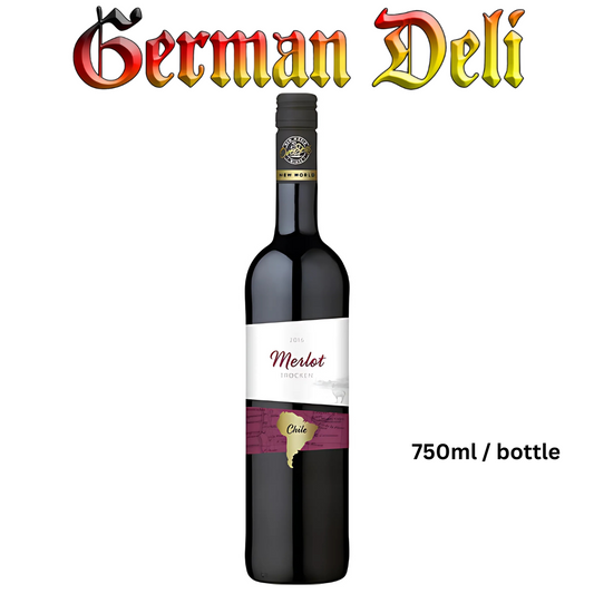 Overseas Merlot dry Chile - 750 ml btl / Merlot Chile trocken