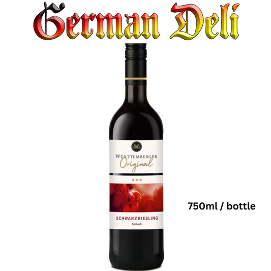 Wuerttemberg - Black Riesling semidry - 750 ml btl / Schwarzriesling halbtrocken