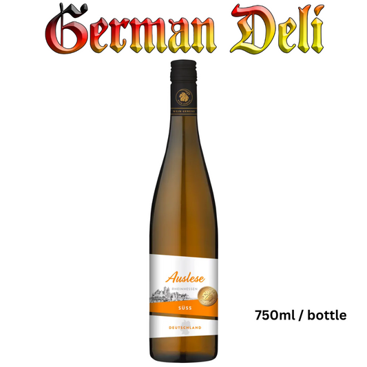 Wein-Genuss White Wine sweet Selected Grapes/ Auslese Rheinhessen 0.75 Liter Btl/Flasche