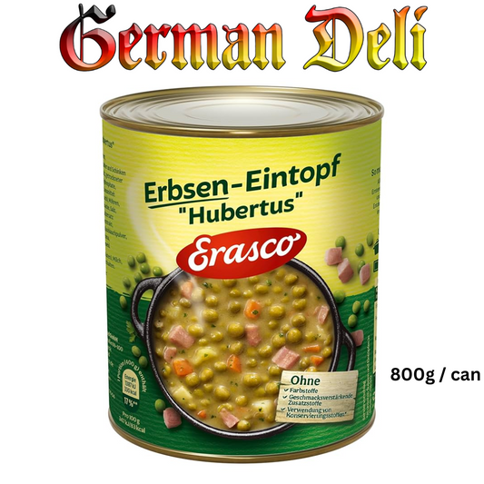 Erasco - Pea Stew "Hubertus" - 800 g can / Erbsentopf "Hubertus"