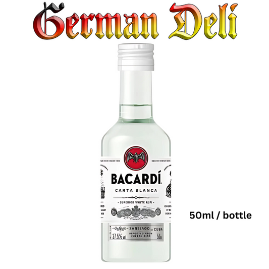 Bacardi - Carta Blanca - 50 ml btl / Weisser Rum