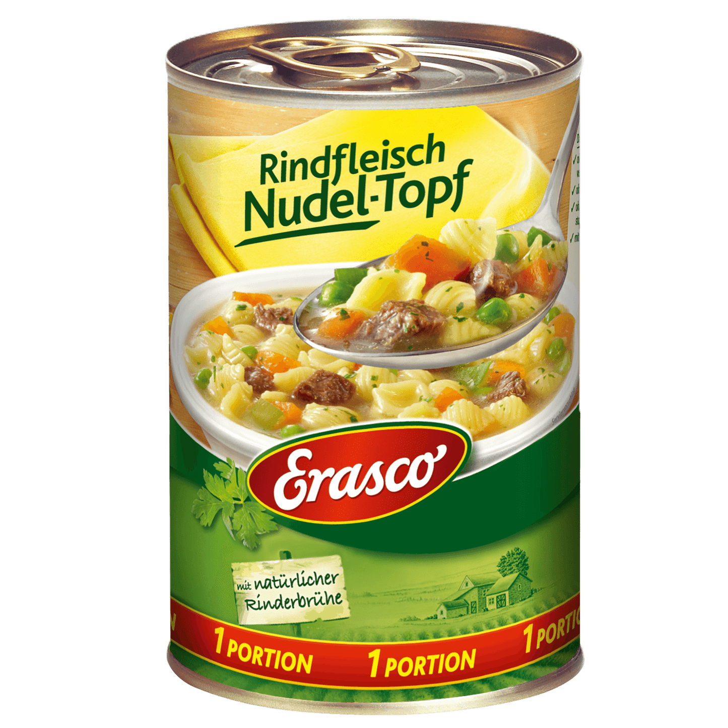 Erasco - Beef Noodle Stew - 400 g can / Rindfleisch-Nudeltopf