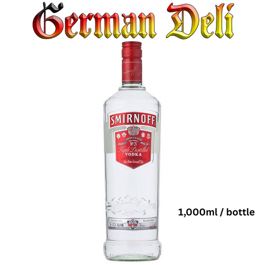 Smirnoff - Red Vodka 37,5 % - 1000 ml btl / Vodka