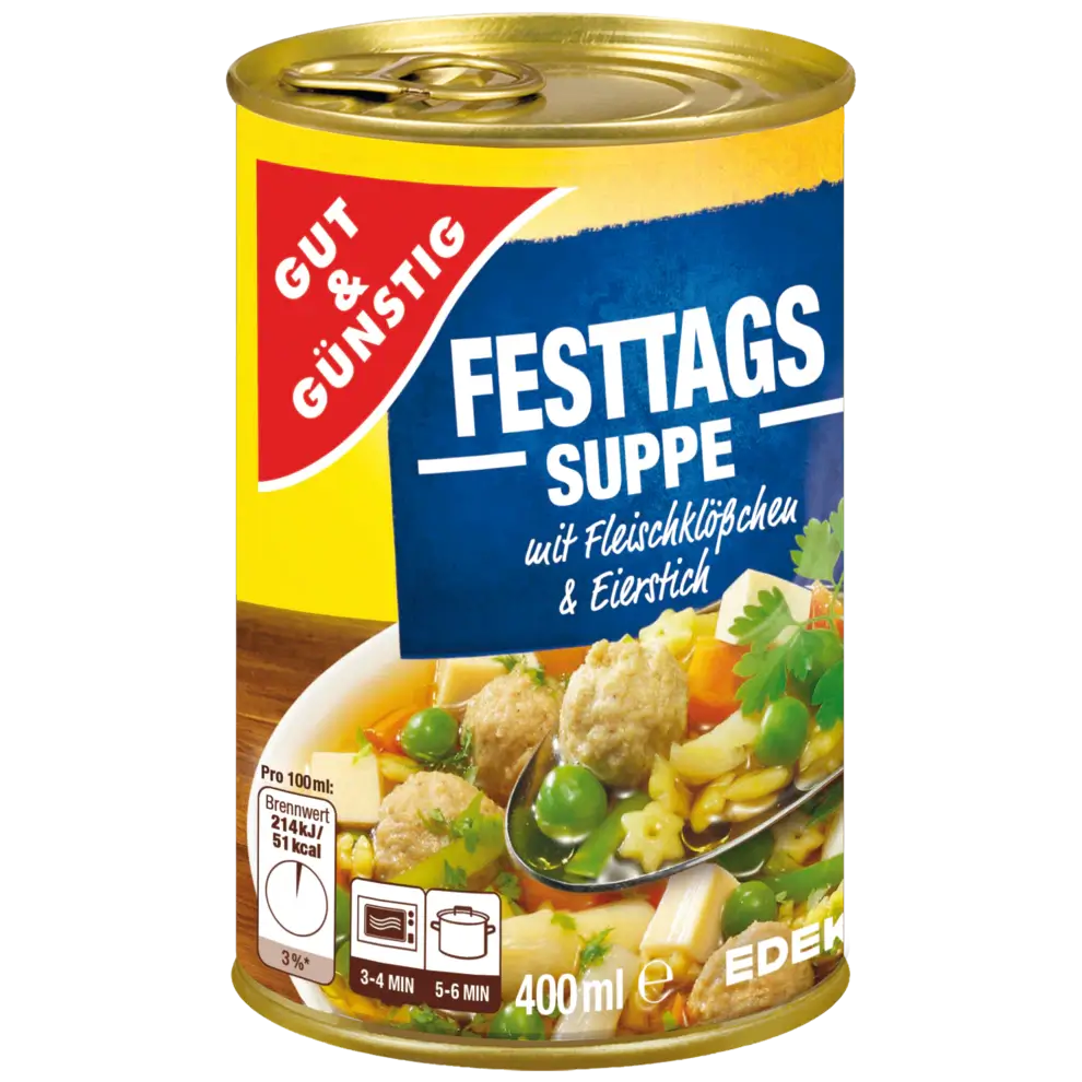 G+G - Holiday Soup - 400 ml can / Festtagssuppe