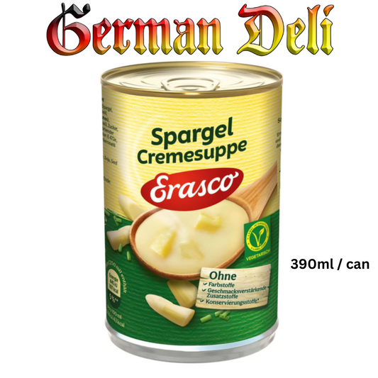 Erasco - Cream of Asparagus Soup - 390 ml can / Spargelcremesuppe
