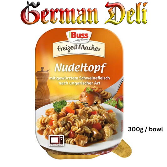 Buss - Pork Goulash with Noodles - 300 g bowl / Schweinegulasch mit Nudeln