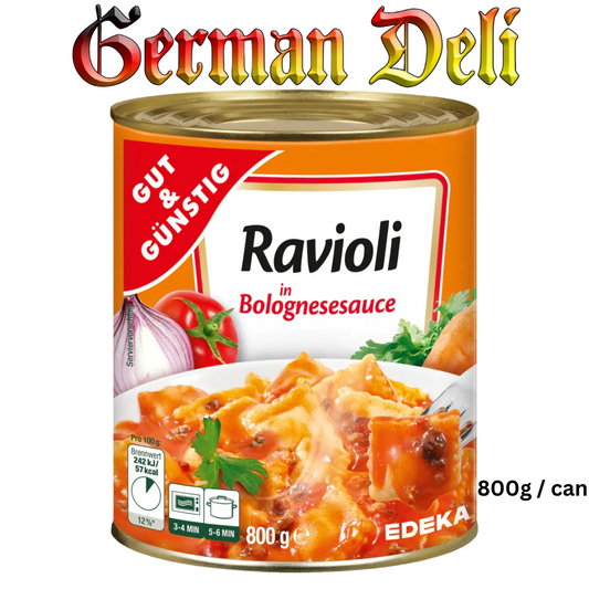 G+G - Ravioli in Bolognese Sauce - 800 g can / Ravioli in Bolognesesoße