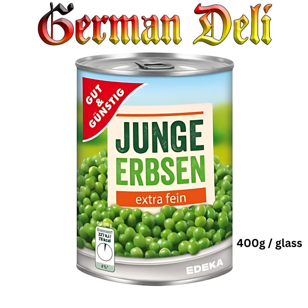 G+G Erbsen extra jung/ Erbsen sehr fein 400 g Dose/Dose