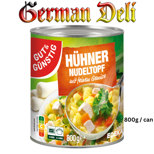 G+G - Chicken Noodle Pot - 800 g can / Huehner-Nudeltopf