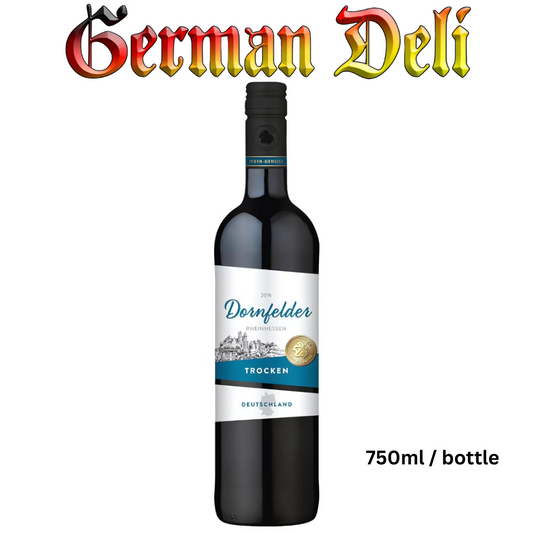 Wein-Genuss Dornfelder QBA Trocken /German Red wine dry  0.75L