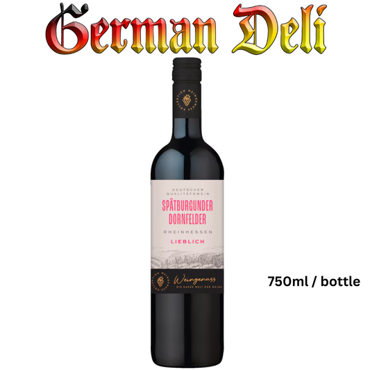 Wein-Genuss Spaetburg./Dornfelder lieblich RHH 0.75 Liter Btl/Flasche