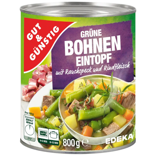 G+G - Green Bean Stew - 800 g can / Gruener Bohnentopf