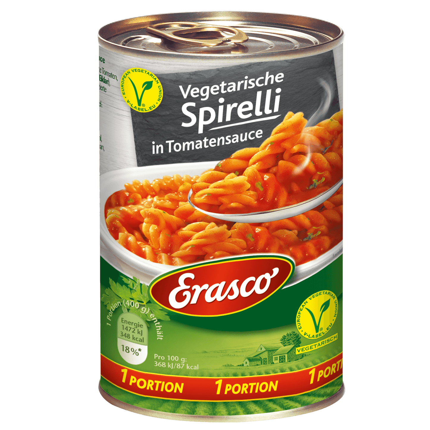 Erasco - Spaghetti Tomato Soup - 400 g can / Spaghetti-Tomatensuppe