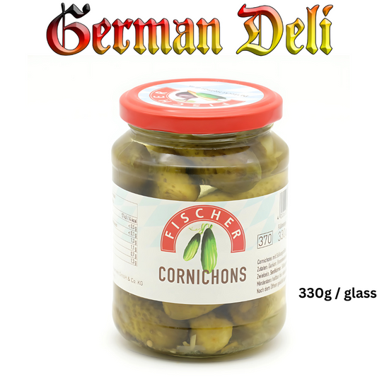 Fischer - Cornichons - 330 g glass / Small Pickled Gherkins