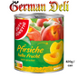 G+G - Peaches Half Fruit - 820 g can / Halbe Pfirsiche