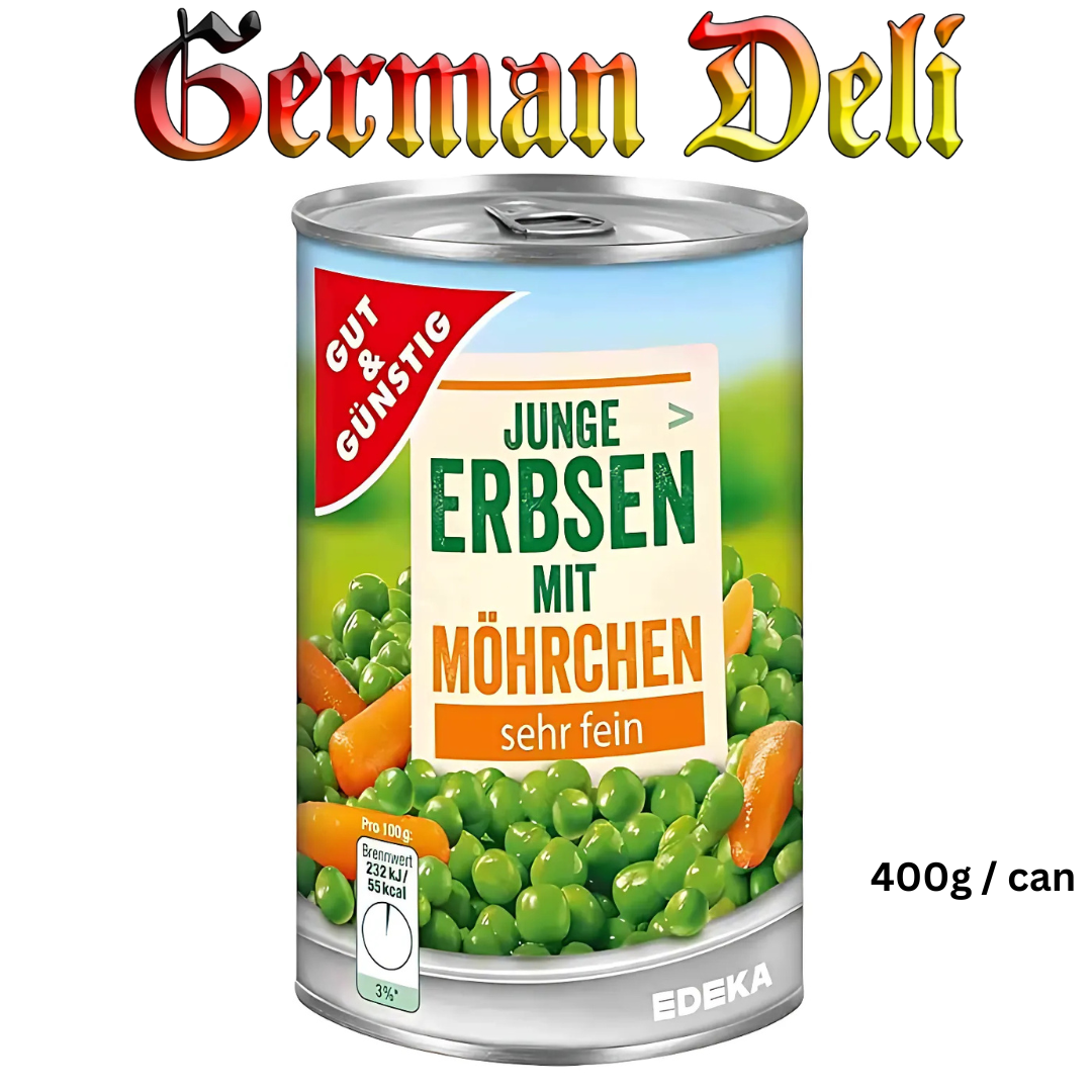 G+G - Erbsen &amp; Möhren Extra Young - 400 g Dose / Erbsen &amp; Möhren sehr fein