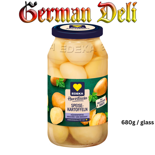Edeka - Potatoes Peeled - 680 g glass / Speise Kartoffeln