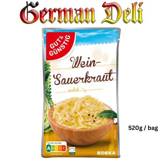 G+G - Cabbage Sour - 520 g bag / Sauerkraut