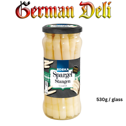 Edeka - Asparagus Spears 530 g glass / Spargelspitzen