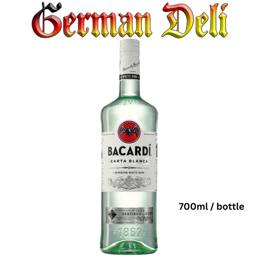 Bacardi - Carta Blanca Rum - 700 ml btl / Weisser Rum