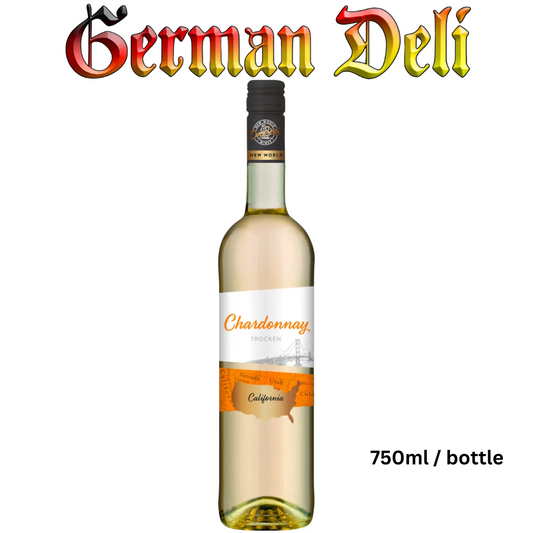 Overseas Californian Chardonnay Medium dry - 750 ml btl / Chardonnay halbtrocken