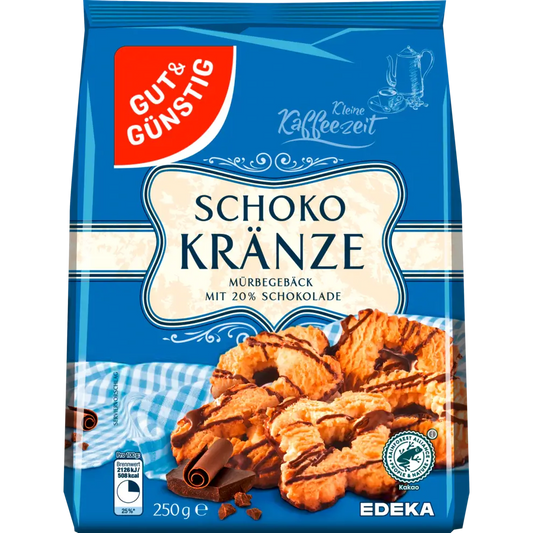 G+G Chocolate Wreaths - 250g / Schoko Kraenze