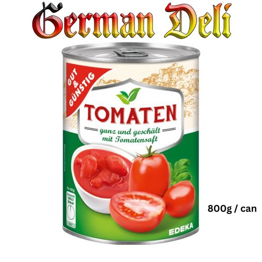 G+G - Peeled Tomatoes - 800 g can / Geschälte Tomaten