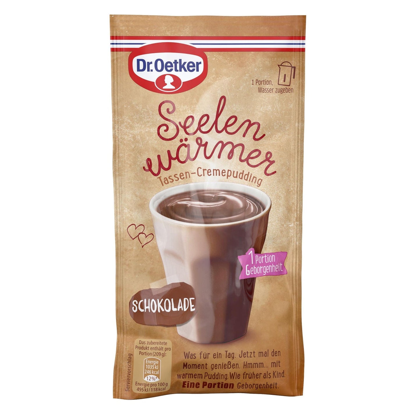 Dr. Oetker Seelenwärmer Schokolade - 59 g / Seelenwärmer Schokolade